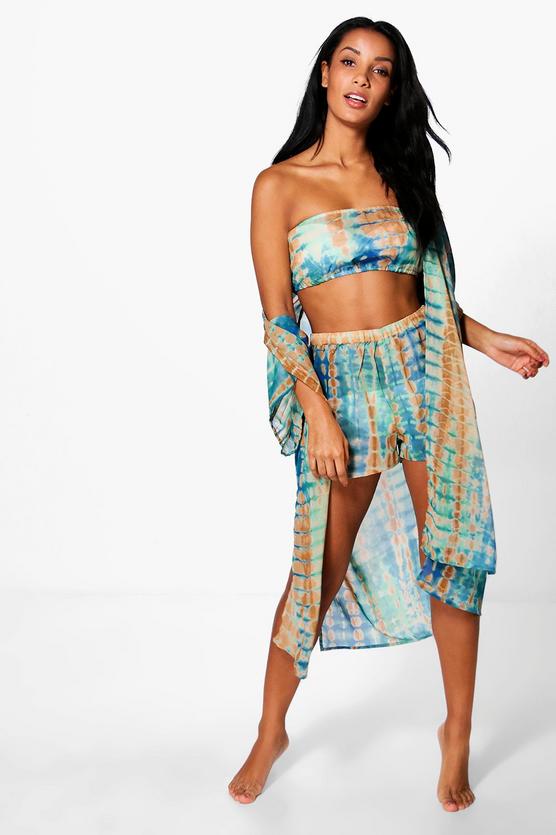 Katie Tie Dye Three Piece Beach Co-ord